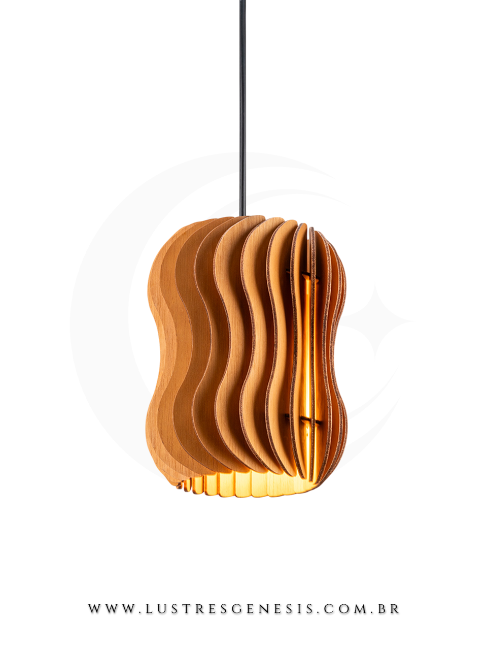 Luminaria Pendente Madeira Biriba LMC426 Ø15cm, Banheiro, Lavabo, Bancada Area Gourmet, Bancada Churrasqueira